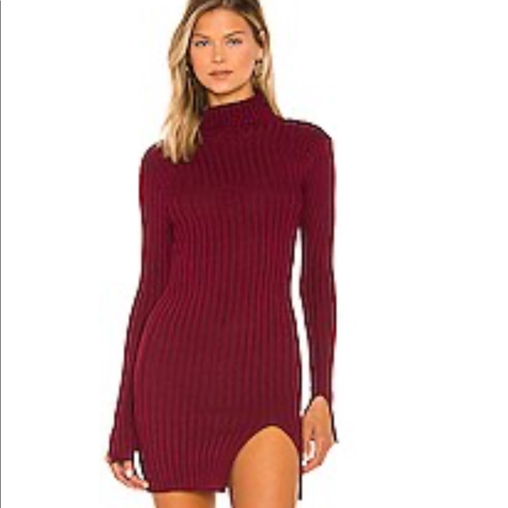 Superdown Burgundy Backless Dress (Brand new)